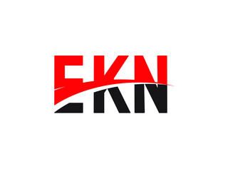 EKN Letter Initial Logo Design Vector Illustration