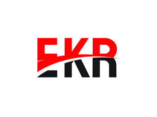 EKR Letter Initial Logo Design Vector Illustration