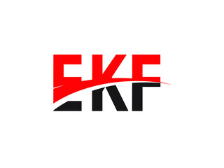 EKF Letter Initial Logo Design Vector Illustration