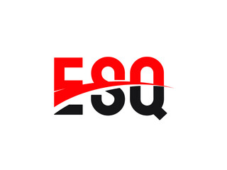 ESQ Letter Initial Logo Design Vector Illustration