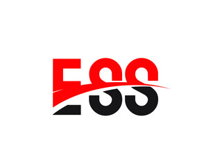 ESS Letter Initial Logo Design Vector Illustration