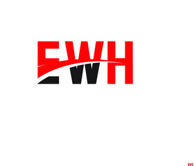 EWH Letter Initial Logo Design Vector Illustration