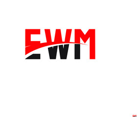EWM Letter Initial Logo Design Vector Illustration