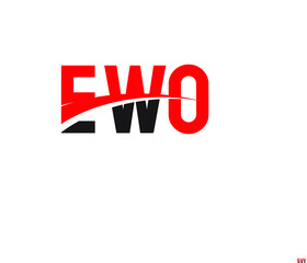 EWO Letter Initial Logo Design Vector Illustration