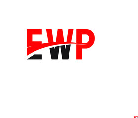 Obraz premium EWP Letter Initial Logo Design Vector Illustration