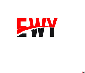 EWY Letter Initial Logo Design Vector Illustration