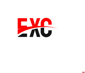 EXC Letter Initial Logo Design Vector Illustration