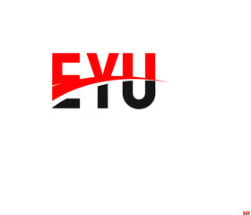 EYU Letter Initial Logo Design Vector Illustration