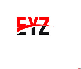 EYZ Letter Initial Logo Design Vector Illustration