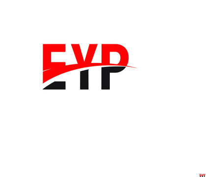 EYP Letter Initial Logo Design Vector Illustration