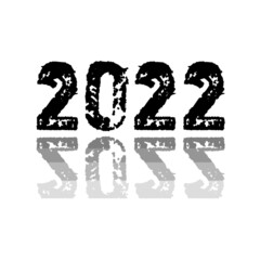 vector image of new year 2022.