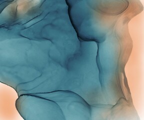 Abstract fluid art paint background with blue tone
alcohol  ink art paint background 
