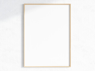vertical wooden frame mockup