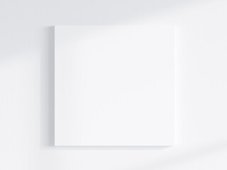 square canvas mockup on the wall