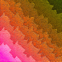 Obraz premium disegno astratto ruvido grezzo sfumatura rosa arancione verde