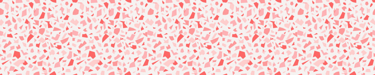 Seamless pattern with pink terrazzo design