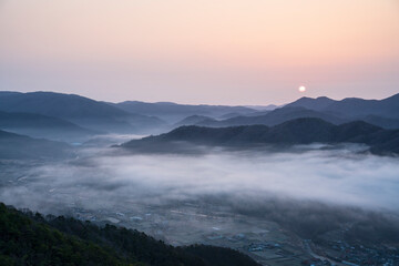 広島市安佐北区荒谷山からの雲海広島市安佐北区荒谷山からの雲海