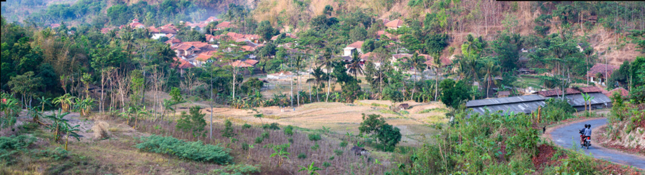 Mountain road panorama