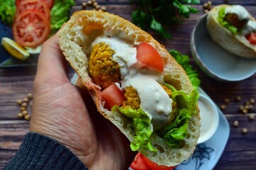 Falafel sandwich