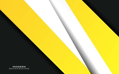 Modern stylish yellow background with paper cut effect.