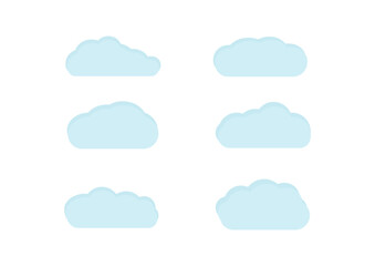 clouds vector with speed sign isolated on white background ep166