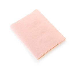 paper napkin isolated on white background