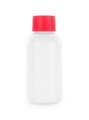 plastic bottle isolated on white background.