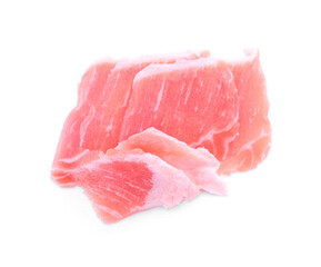 pork cutlet isolated on white