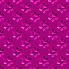 fiori rilievo rotondi rosa shocking pattern