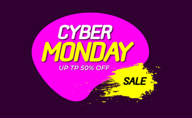 cyber monday background, Black Friday sale poster. Commercial discount event banner. Black background textured. Vector business illustration. Black Friday vector illustration. Black Friday sale banner
