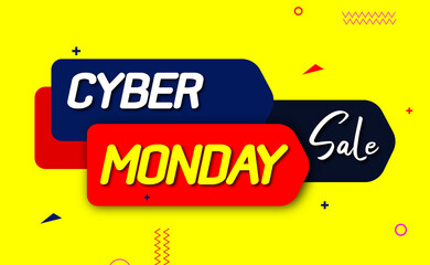 cyber monday background, Black Friday sale poster. Commercial discount event banner. Black background textured. Vector business illustration. Black Friday vector illustration. Black Friday sale banner