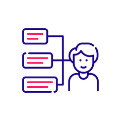 Priority vector 2 colour icon style illustration. EPS 10 file