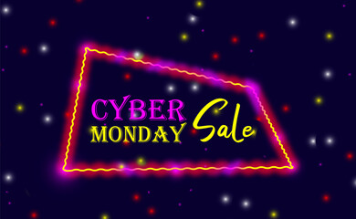 cyber monday background, Black Friday sale poster. Commercial discount event banner. Black background textured. Vector business illustration. Black Friday vector illustration. Black Friday sale banner