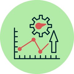 Productivity Filled Linear Vector Icon Design
