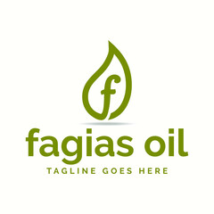 Fagias oil Demo Logo Design Vector