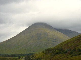 Highland Mountain in the clouds