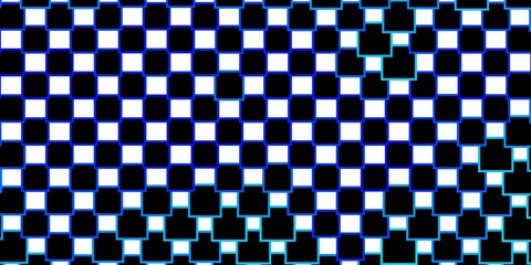 Light BLUE vector pattern in square style.