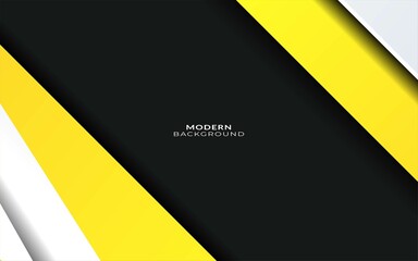 Modern stylish yellow background with paper cut effect.