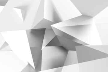 Abstract minimal white background, monochrome geometric pattern