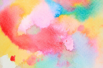 Watercolour Splatter Paint Abstract Blended Background - obrazy, fototapety, plakaty