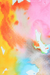 Watercolour Splatter Paint Abstract Blended Background