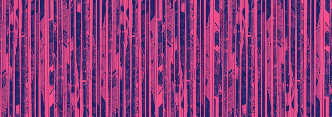 Colorful pink and blue comic books stacked background banner