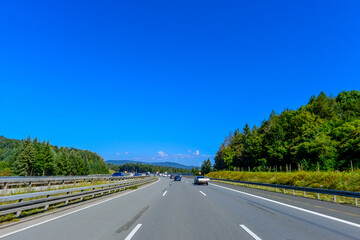Fototapeta premium Sauerlandlinie A45 bei Haiger-Hessen