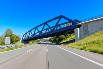 Obraz premium Sauerlandlinie A45 bei Wilnsdorf-NRW