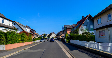 Landesstraße L3195 bei Ulmbach - Steinau an der Strasse im Main-Kinzig-Kreis / Hessen