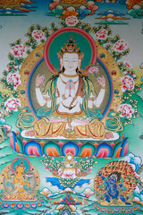 Fototapeta na wymiar Faith, spirituality and religion. Tibetan Thangka.