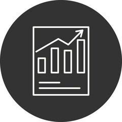 Sale report Filled Linear Vector Icon Design