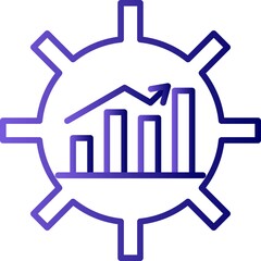 Productivity Filled Linear Vector Icon Design