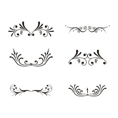 floral ornament collection set vector design
