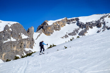 Fototapeta na wymiar Skitour im Karwendelgebirge